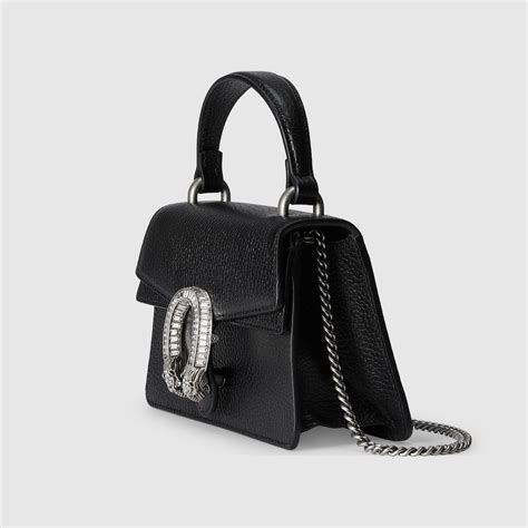 borsa gucci dionysus mini nera|Mini borsa a spalla Dionysus in pelle nera .